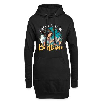Lire Je lis après l’heure du coucher J’adore lire des livres - Sweat-shirt à capuche long Femme - noir - Devant