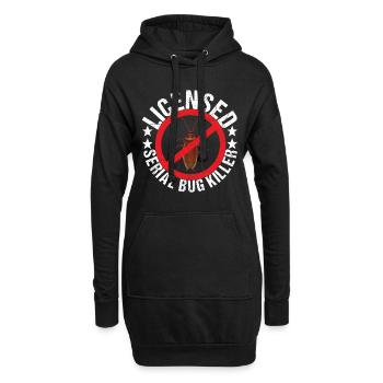 Schädlingsbekämpfung Kammerjäger - Hoodie-Kleid - Schwarz - Vorne