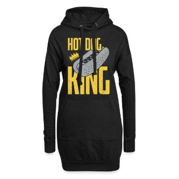 Hot Dog Adult King Hot Dog King - Hoodie-Kleid - Schwarz - Vorne