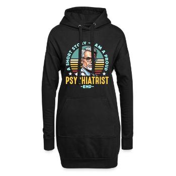 Psychiatre Une nouvelle Je suis un fier thérapeute - Sweat-shirt à capuche long Femme - noir - Devant