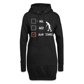 Tennis sur gazon à prise unique - Sweat-shirt à capuche long Femme - noir - Devant