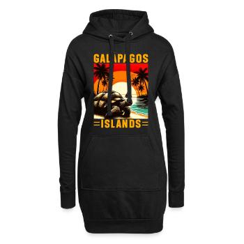 Galápagos Islands - Hoodie-Kleid - Schwarz - Vorne