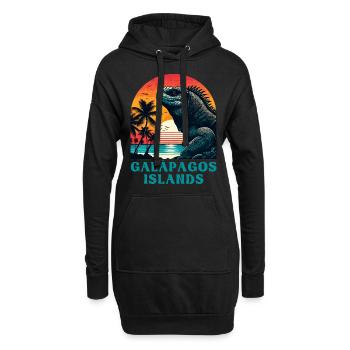 Galápagos Islands - Hoodie-Kleid - Schwarz - Vorne