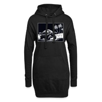 Giant Tortoise Galápagos Islands - Hoodie-Kleid - Schwarz - Vorne