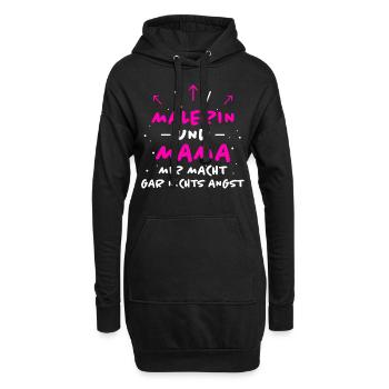 Malerin Spruch Malermeister Beruf Malerin Geschenk - Hoodie-Kleid - Schwarz - Vorne