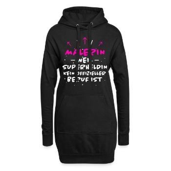 Malerin Spruch Malermeister Beruf Malerin Geschenk - Hoodie-Kleid - Schwarz - Vorne