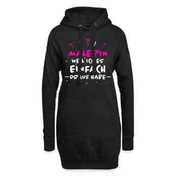 Malerin Spruch Malermeister Beruf Malerin Geschenk - Hoodie-Kleid - Schwarz - Vorne