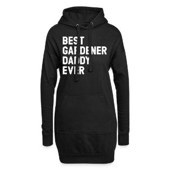 Best Gardener Daddy Ever - Hobby Gardener Daddy - Hoodie-Kleid - Schwarz - Vorne