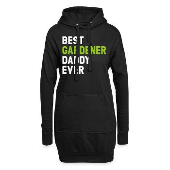 Meilleur papa jardinier de tous les temps - Papa jardinier paysagiste - Sweat-shirt à capuche long Femme - noir - Devant