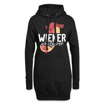 Hot Dog Adult Humor Pun Naughty - Hoodie-Kleid - Schwarz - Vorne