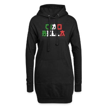 Ciao Bella - Hoodie-Kleid - Schwarz - Vorne