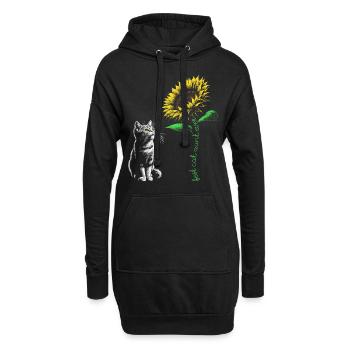 Best Cat Aunt Ever - Hoodie-Kleid - Schwarz - Vorne