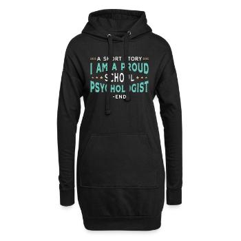 School Psych Une nouvelle Je suis un fier thérapeute - Sweat-shirt à capuche long Femme - noir - Devant