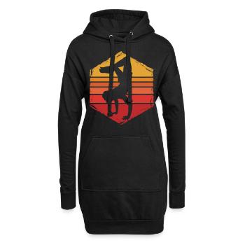 Capoeira - Sweat-shirt à capuche long Femme - noir - Devant