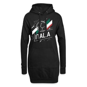 Maillot Italie 2024 Italie Italie Rome Turin Milan - Sweat-shirt à capuche long Femme - noir - Devant