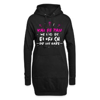 Kauffrau Spruch Verkäuferin Witz Kauffrau Geschenk - Hoodie-Kleid - Schwarz - Vorne