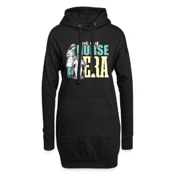 Infirmière gériatrique à l’ère de mon infirmière Soins infirmiers gériatriques - Sweat-shirt à capuche long Femme - noir - Devant