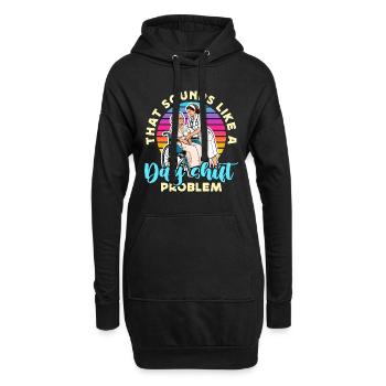 Une infirmière gériatrique qui ressemble à une infirmière de jour - Sweat-shirt à capuche long Femme - noir - Devant