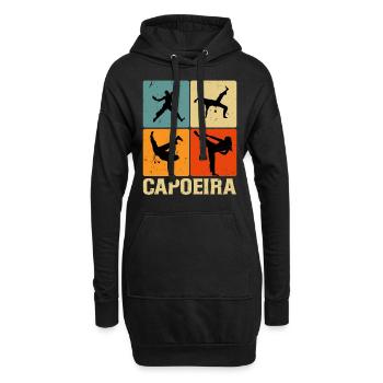Capoeira - Hoodie-Kleid - Schwarz - Vorne