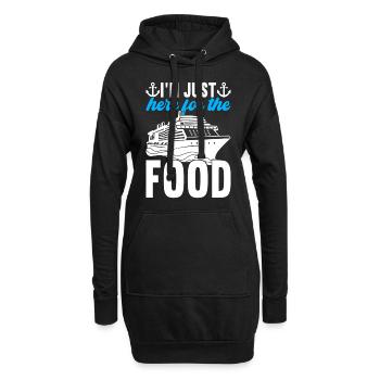 Kreuzfahrt Urlaub Kreuzfahrtschiff - Hoodie-Kleid - Schwarz - Vorne