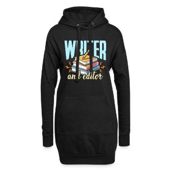 Writer And Editor Literature Bookworm Book Editor - Hoodie-Kleid - Schwarz - Vorne