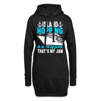 Croisière Vacances Bateau de croisière - Sweat-shirt à capuche long Femme - noir - Devant