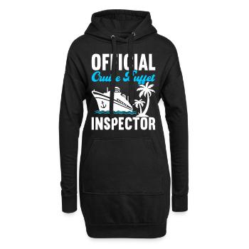 Kreuzfahrt Urlaub Kreuzfahrtschiff - Hoodie-Kleid - Schwarz - Vorne