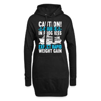 Croisière Vacances Bateau de croisière - Sweat-shirt à capuche long Femme - noir - Devant
