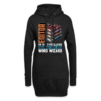 Éditeur de livres Je suis le professeur d’anglais Typo Slayer - Sweat-shirt à capuche long Femme - noir - Devant