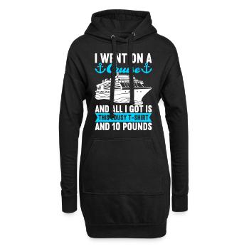 Croisière Vacances Bateau de croisière - Sweat-shirt à capuche long Femme - noir - Devant