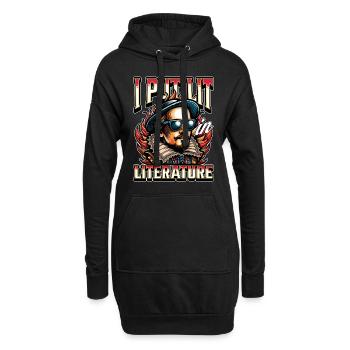 Literature Teacher I Put Lit In Literature Bookish - Hoodie-Kleid - Schwarz - Vorne