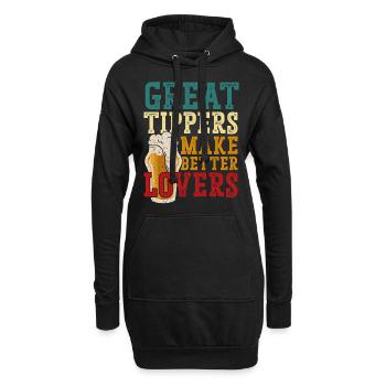 Bartender Mixologist Great Tippers - Hoodie Dress - black - Front