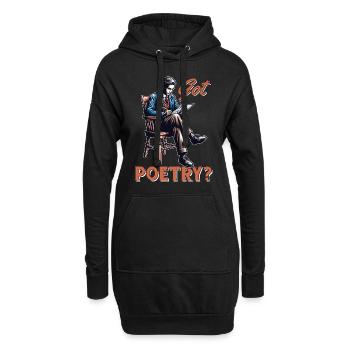 Poetry Lover Got Poetry Literature Teacher Bookish - Hoodie-Kleid - Schwarz - Vorne