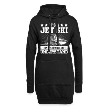 It's a jet ski thing you wouldn't understand - Jets - Hoodie Dress - black - Front