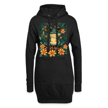 Cottagecore Grenouille mignonne - Sweat-shirt à capuche long Femme - noir - Devant