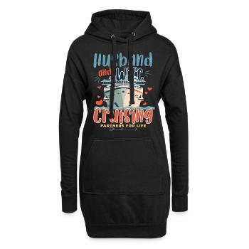 Mari Femme Partenaires de croisière pour la vie - Sweat-shirt à capuche long Femme - noir - Devant