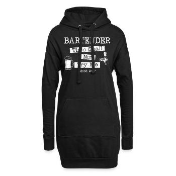 Bartender Mixologist Bartender - Hoodie-Kleid - Schwarz - Vorne