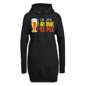 Bartender Mixologist I Create - Hoodie-Kleid - Schwarz - Vorne