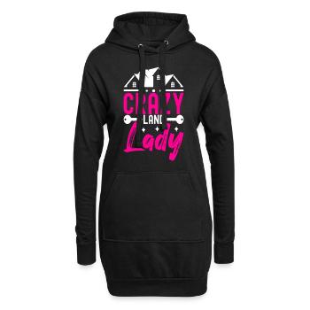 Pendaison de crémaillère des propriétaires - Sweat-shirt à capuche long Femme - noir - Devant