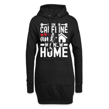 Pendaison de crémaillère des propriétaires - Sweat-shirt à capuche long Femme - noir - Devant