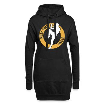 Oncle combattant de Muay Thai Oncle Muay Thai - Sweat-shirt à capuche long Femme - noir - Devant