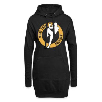 Frère combattant de Muay Thai Frère de Muay Thai - Sweat-shirt à capuche long Femme - noir - Devant