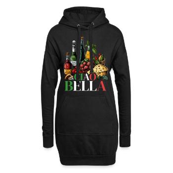 Ciao Bella - Hoodie-Kleid - Schwarz - Vorne