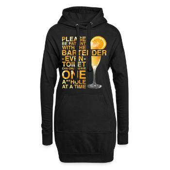Bartender Mixologist Please Be - Hoodie Dress - black - Front