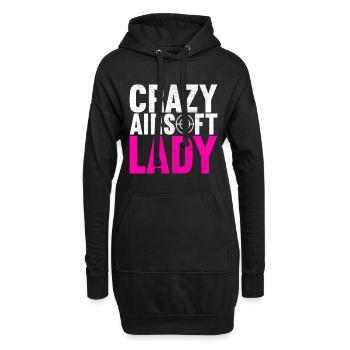 Airsoft Waffe Airsoft Hobby - Hoodie-Kleid - Schwarz - Vorne