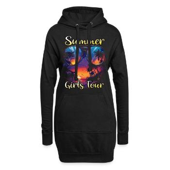 Summer Girls Tour - Hoodie-Kleid - Schwarz - Vorne