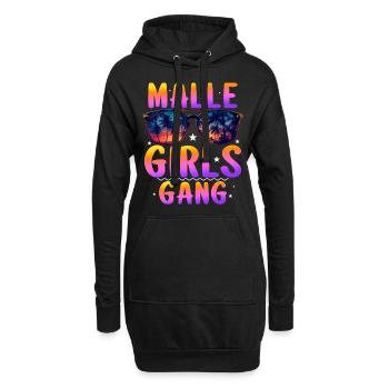 Malle Girls Gang - Hoodie-Kleid - Schwarz - Vorne
