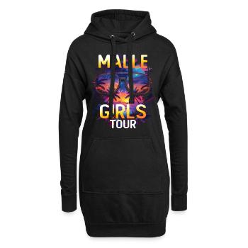 Visite des filles de Malle - Sweat-shirt à capuche long Femme - noir - Devant