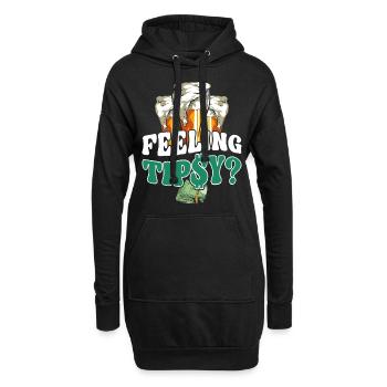 Bartender Mixologist Feeling - Hoodie-Kleid - Schwarz - Vorne