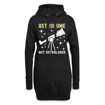 Atronome Astronomie - Hoodie-Kleid - Schwarz - Vorne